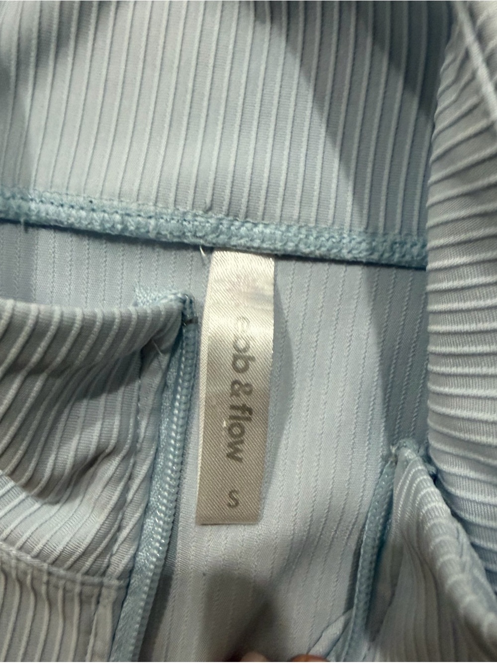 Women's Light Blue Full-Zip Jacket 0107 - Picture 3 of 3